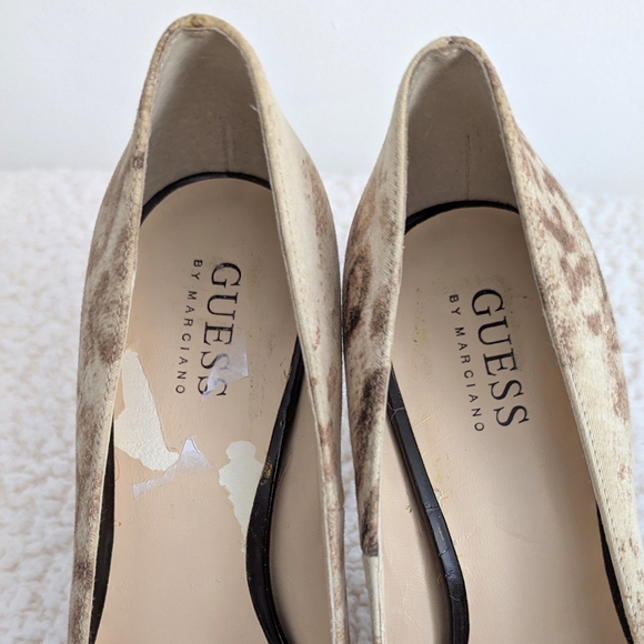 Guess by Marciano Animal Print PeepToe High Heel Platform - Picture 9 of 11